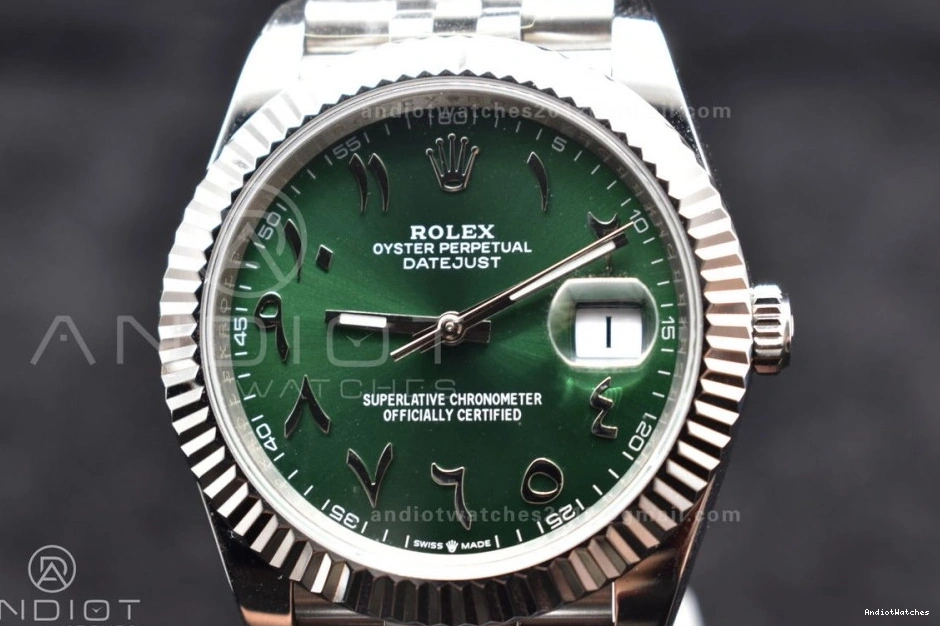 41 1:1 GoodFit Jubilee Best DateJust Arabic Dial on 638 Green SA 126334 904L DIWF Bracelet Marker Edition Steel 1031